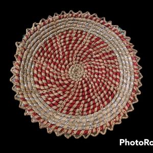 Handwoven  Medium Round  Basket from Pakistan
